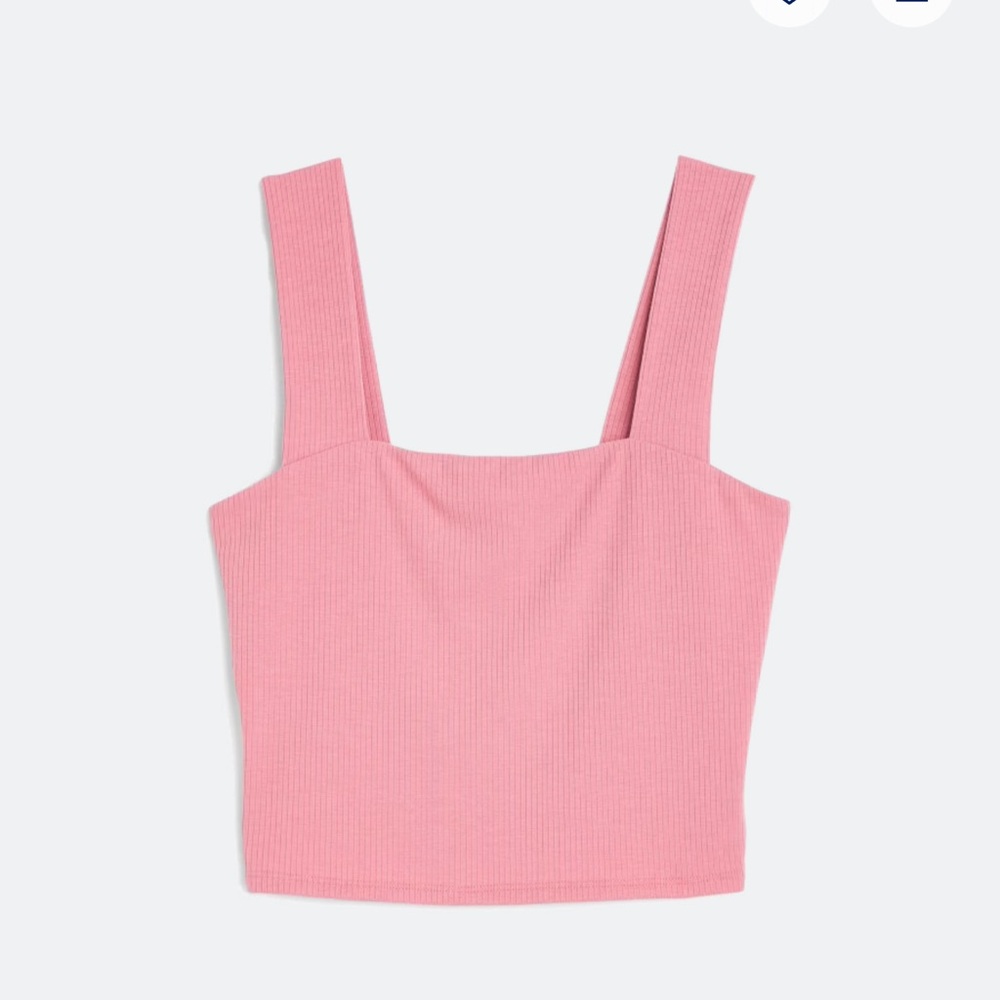 Pink Ribbed Women's Top